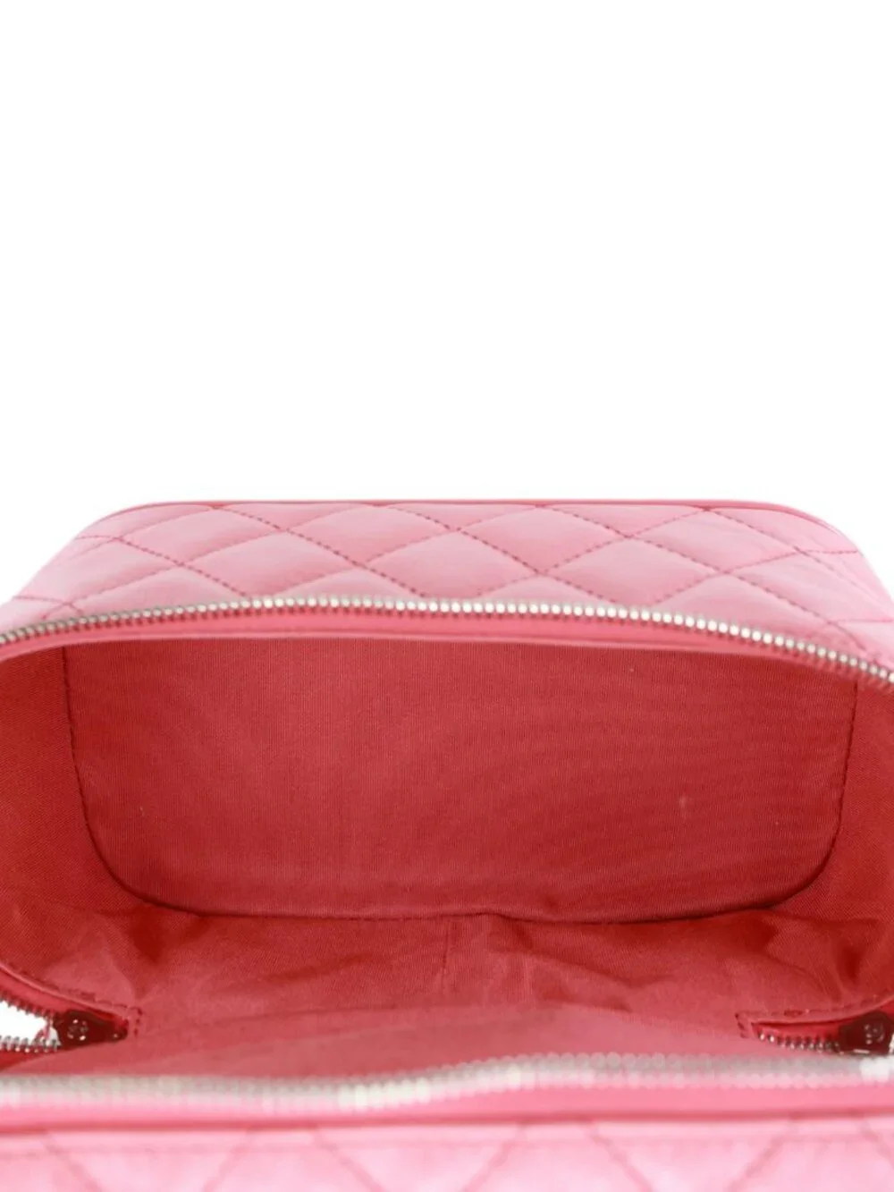 Chanel  Crumpled Crumpled Quilted Calfskin PVC Backpack Pink